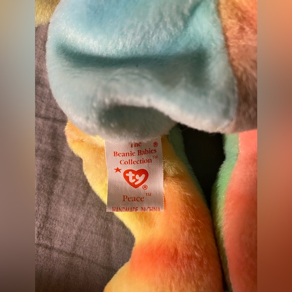 Vintage Peace bear Ty Beanie Baby - Picture 2 of 4